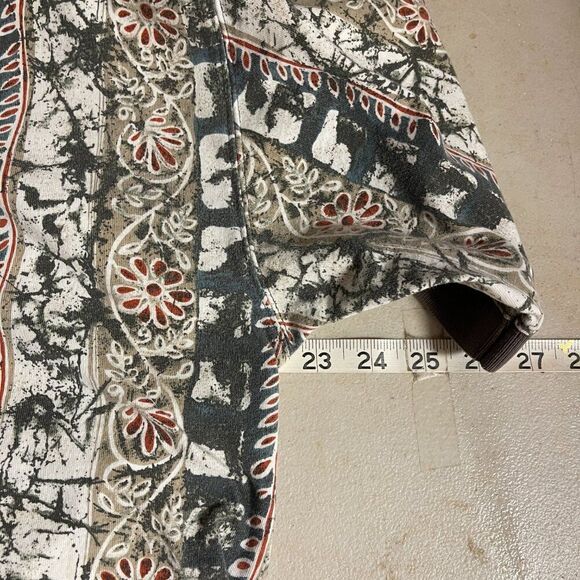 Vintage L.B. Polo Shirt Men's Large - Retro Pattern Short Sleeve Button-Up - Picture 9 of 11